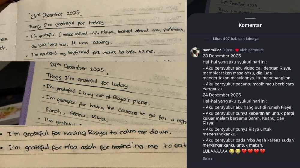 Isi curhatan diary Lula Lahfah. [Instagram]