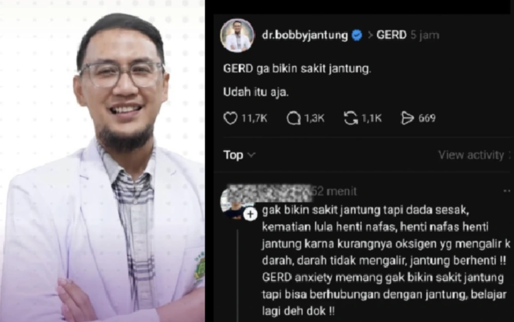 Dr Bobby Arfhan Spesialis Jantung diceramahi netizen. [Instagram]