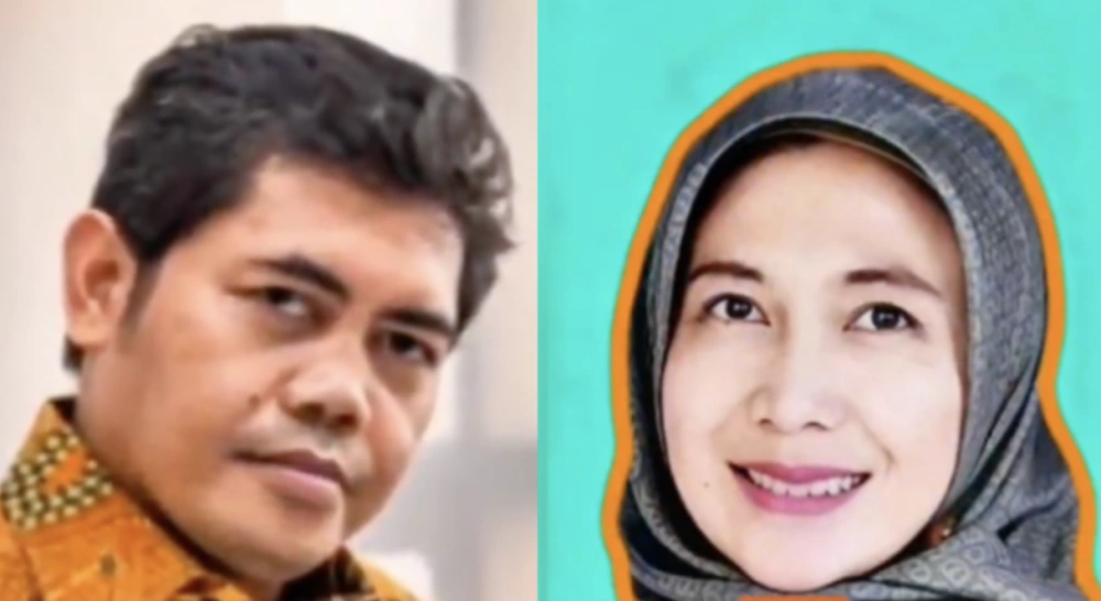 Eko Cahyanto dan istrinya Irma Dwi Santi. [TikTok]