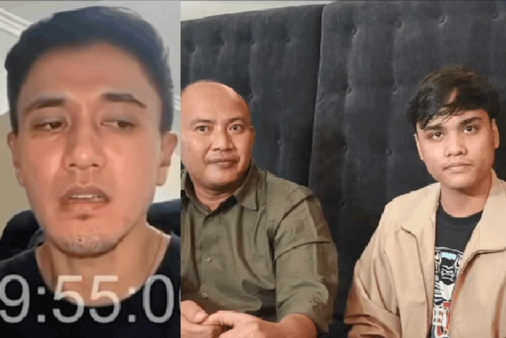 Enrico Tambunan kakak Denada (kiri) dan Ronald Armada serta Ressa Rosano. [Instagram dan FTNews]