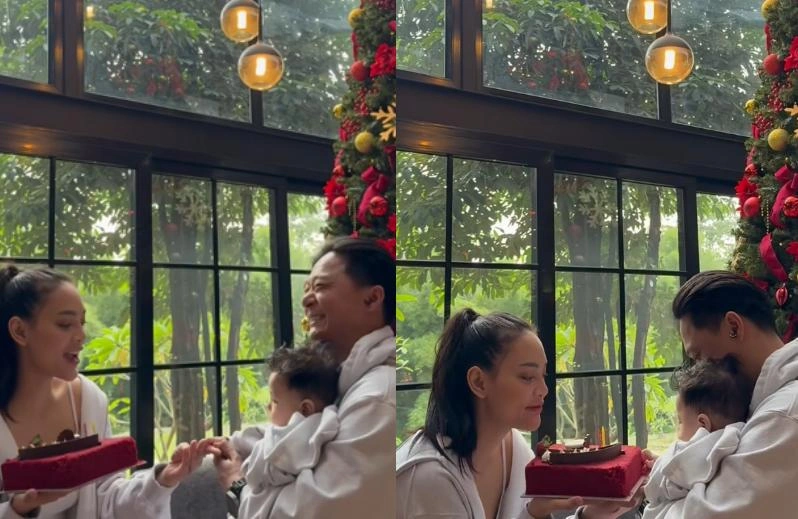 Erika Carlina Rayakan Ultah Bravy Bareng Baby Andrew Instagram
