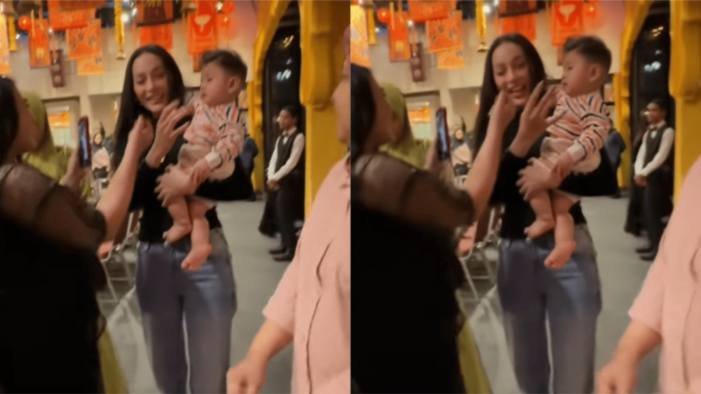 Erika Carlina Tegur Wanita Yang Mau Pegang Pipi Baby Nduw [Sumber: Tiktok]