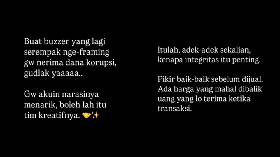Instagram Story Ernest Prakasa