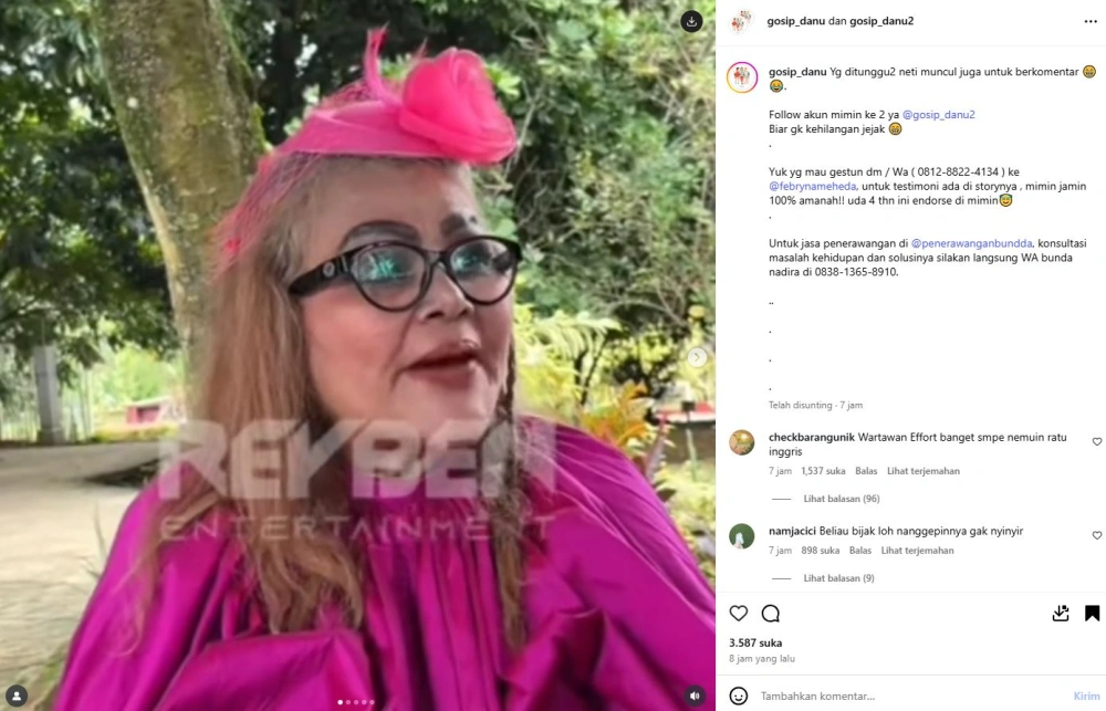 Eva Manurung Tanggapi Isu Perselingkuhan Inara Rusli Instagram Gosip Danu