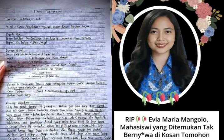 Eva Maria Mangolo Mahasiswi Universitas Manado Akhiri Hidup [Sumber: Threads]