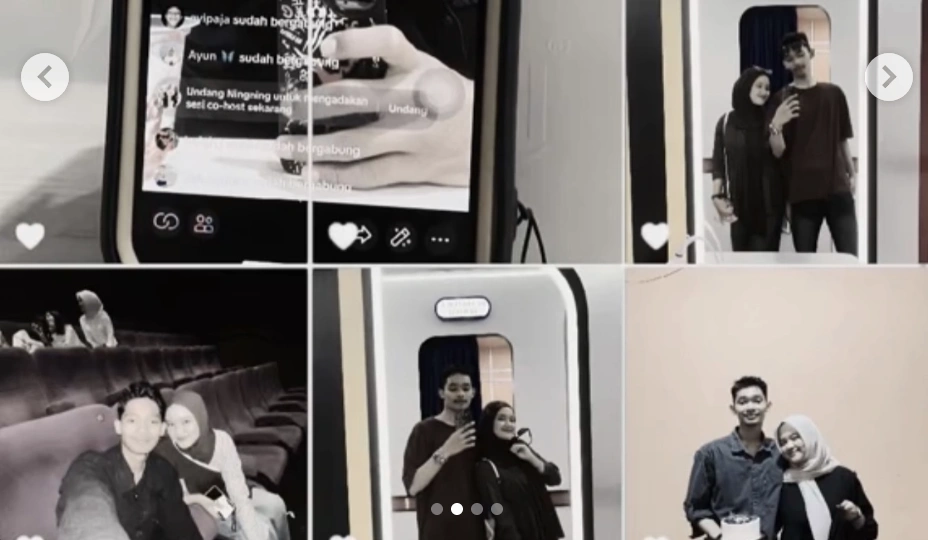 Fara mendapat dukungan dari kekasihnya Ferdi di Bintan. [TikTok]