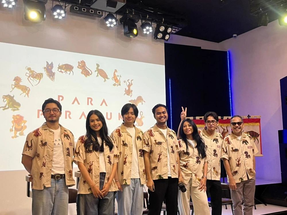 Para pemain film Para Perasuk. [Indopop/Raka]