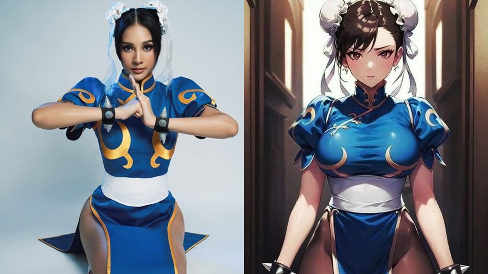 5 Potret Anya Geraldine Jadi Chun Li dari Street Fighter, Buat Kostum Halloween?