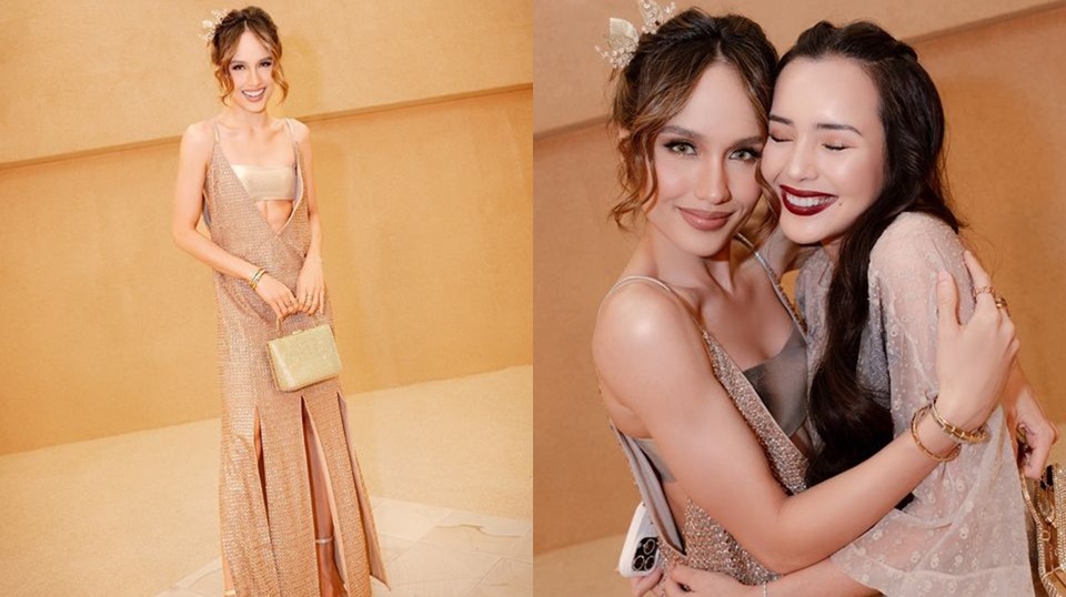 6 Potret Cinta Laura Adu Cantik Sama Rekan Artis di Fashion Show Sapto Djojokartiko