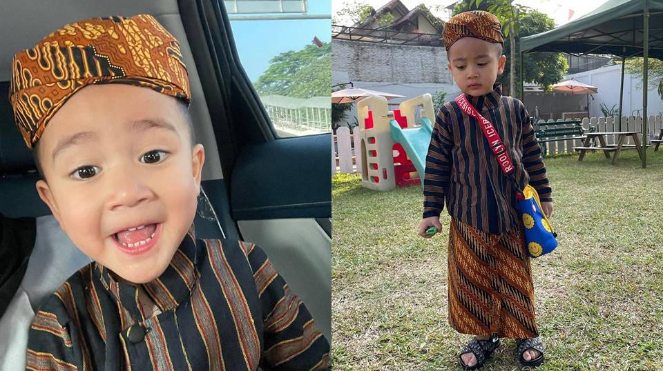 7 Potret Gemas Rayyanza Cipung Jadi Mas-Mas Jawa Versi Sachet, Sandal Dior Bikin Salfok