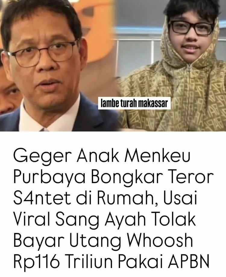 Foto Menkeu Yudhi Purbaya Anaknya Yudo Sadewa (Instagram)