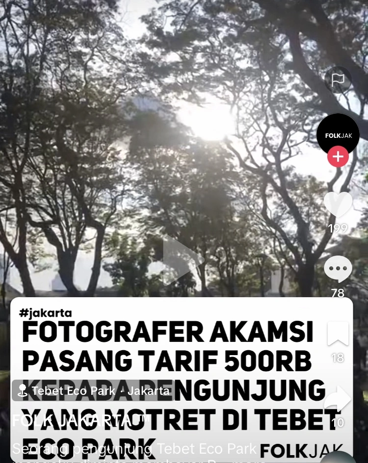 Foto Tebet Eco Park (Tiktok)