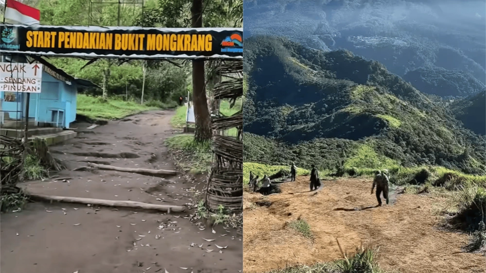 Foto Yang Memperlihatkan Karakteristik Jalur Pendakian Bukit Mongkrang [Sumber: Youtube]