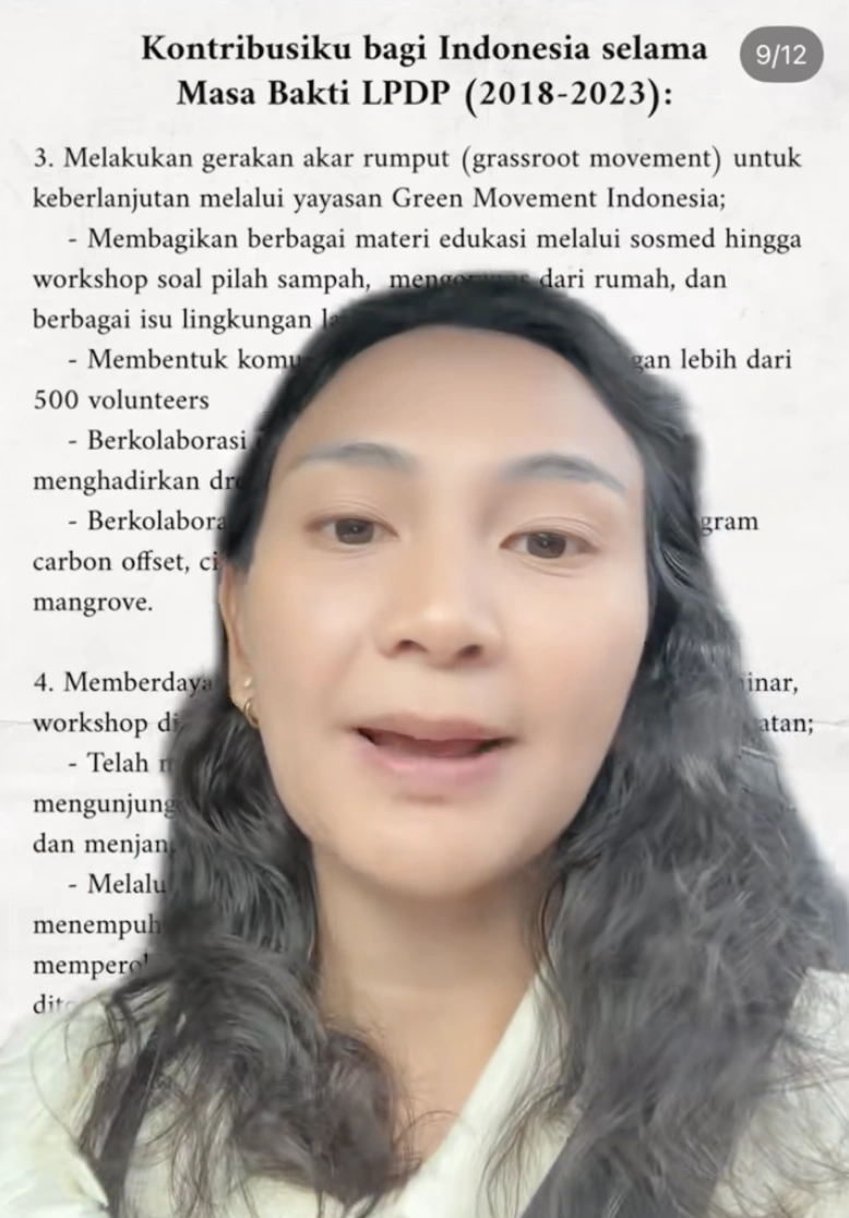 Gheovanny Methamia kritik keras program pengabdian Tasya Kamila sebagai penerima beasiswa LPDP. [TikTok]