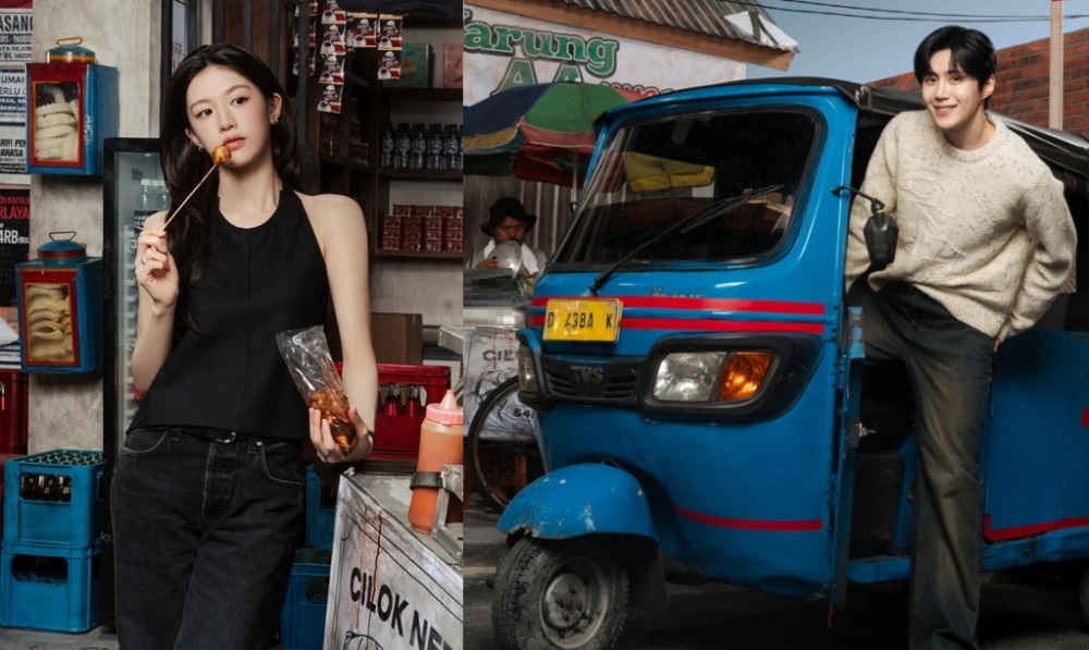 Pemotretan melokal Go Youn Jung dan Kim Seon Ho. (Instagram/@netflixid)