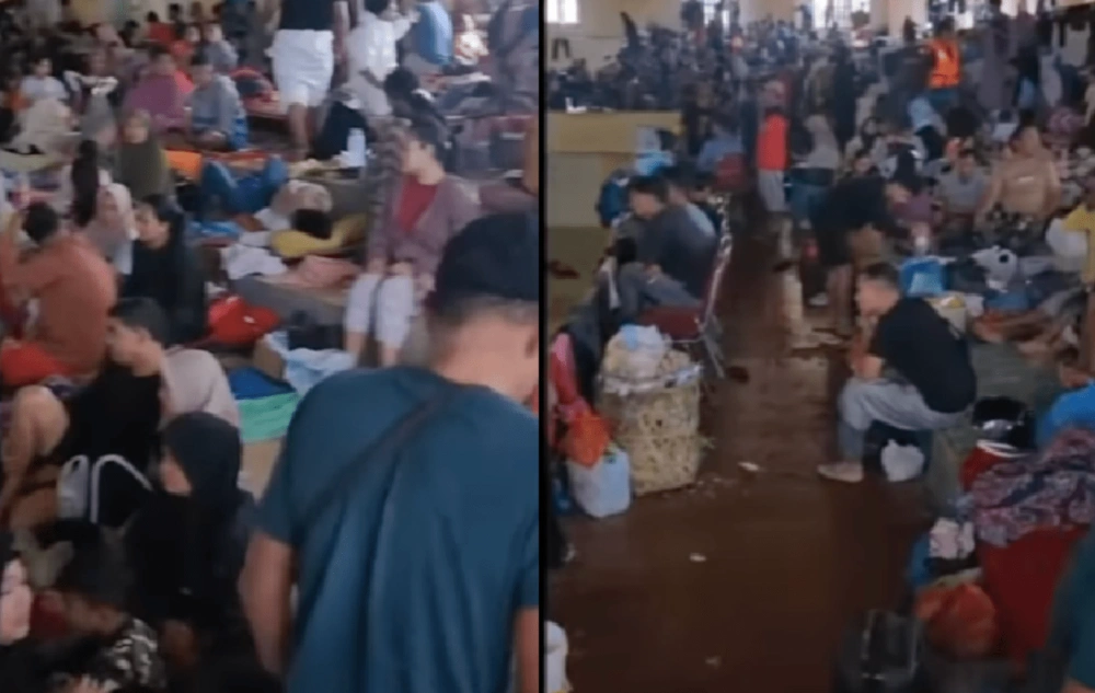 Gor di Aceh Tamiang Jadi Tempat Pengungsian. [instagram/@lambegosiip]