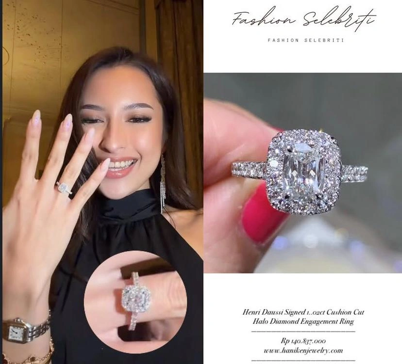 Harga Cincin Lamaran Jennifer Coppen Instagram