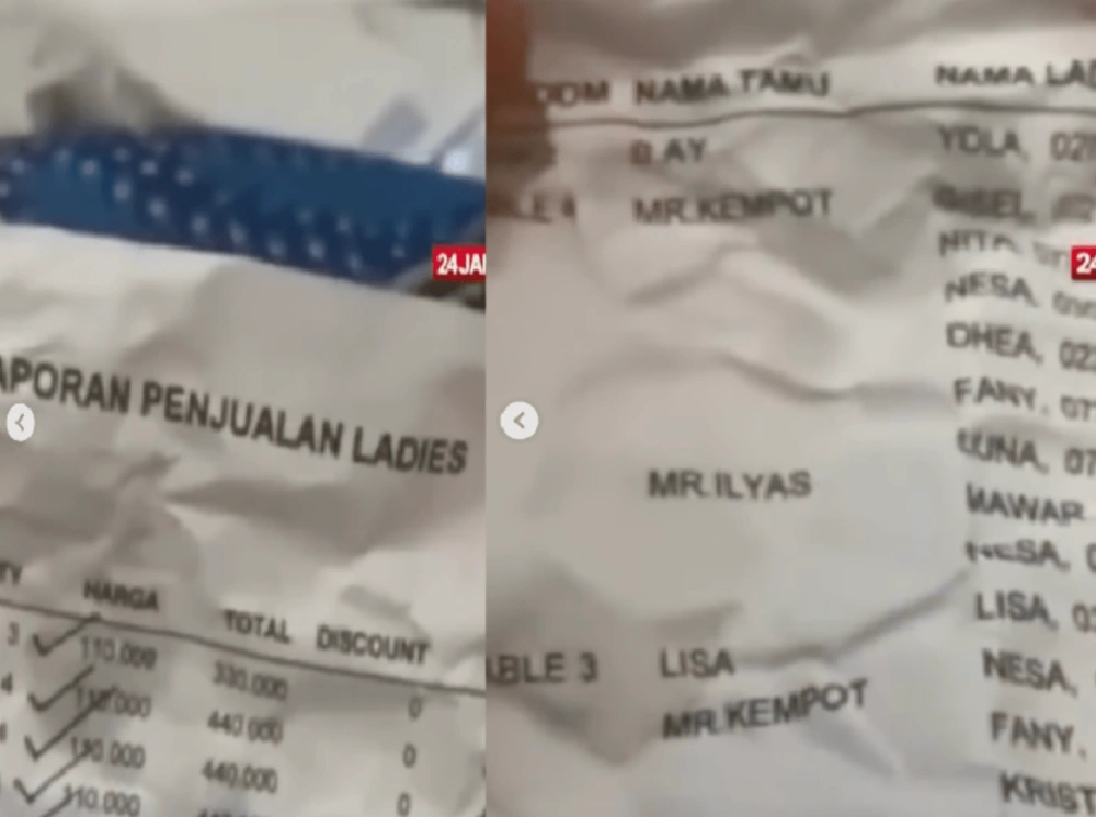 Harga sewa LC di bungkus gorengan. [Instagram]