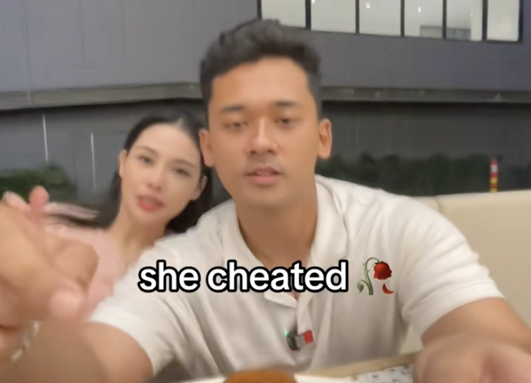 Hariyo Ardhito dan Cindy Rizap. [TikTok]