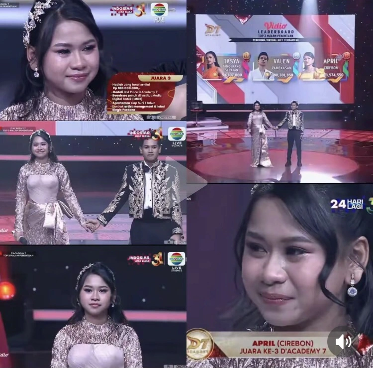 Hasil Akhir Da7 Indosiar Top 3 Result [TikTok]