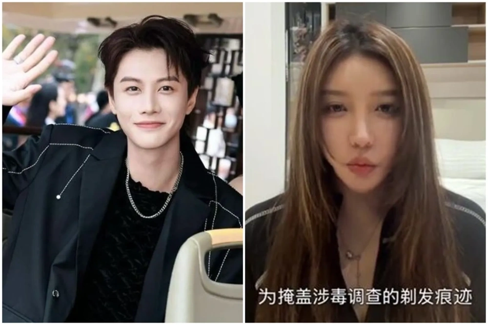 He Jianqi dan mantan pacarnya. [Weibo]