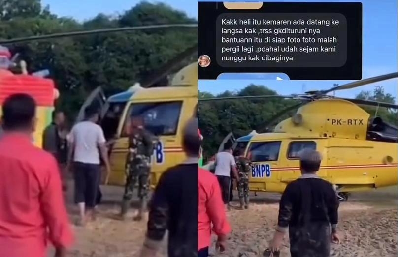 Helikopter Bnpb Diduga Tak Beri Bantuan Ke Warga Langsa Tiktok