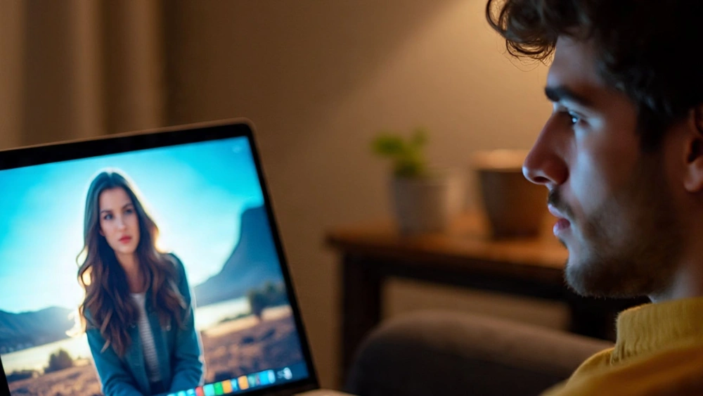 Ilustrasi nonton di situs ilegal. [Meta AI]