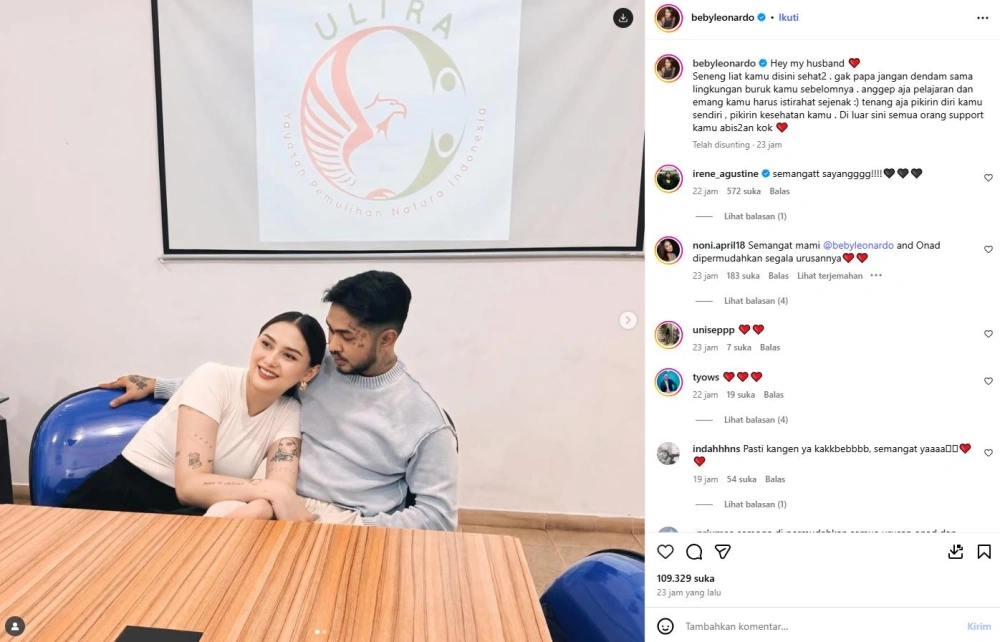 Unggahan Beby Prisillia (Instagram @bebyleonardo)