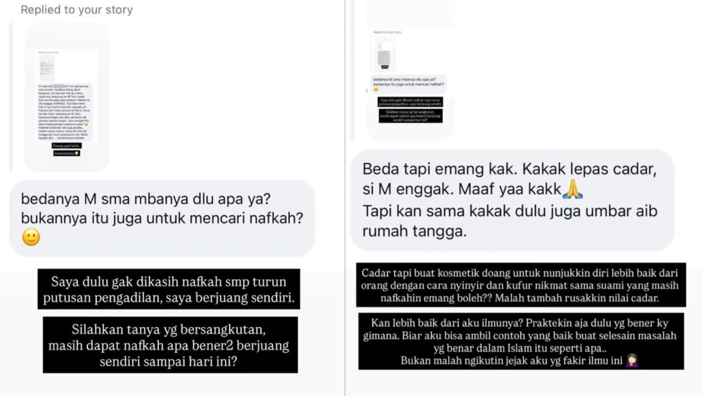 Inara Rusli sindir Wardatin Mawa soal pemakaian cadar. [Instagram]