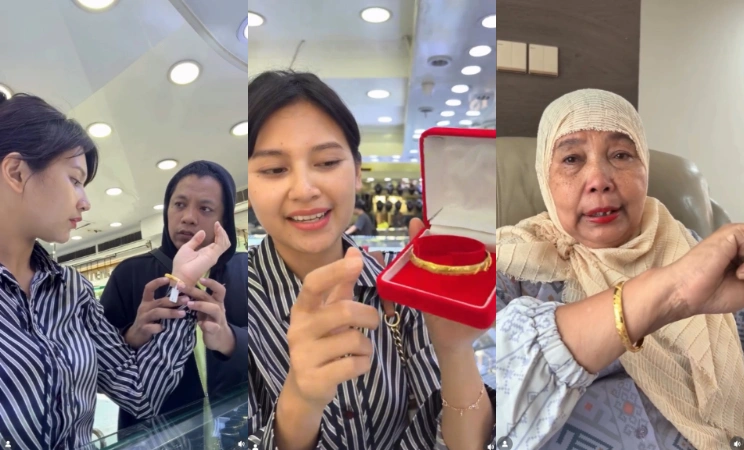 Indah Permatasari Beri Perhiasan Untuk Mertua [Sumber: Instagram]