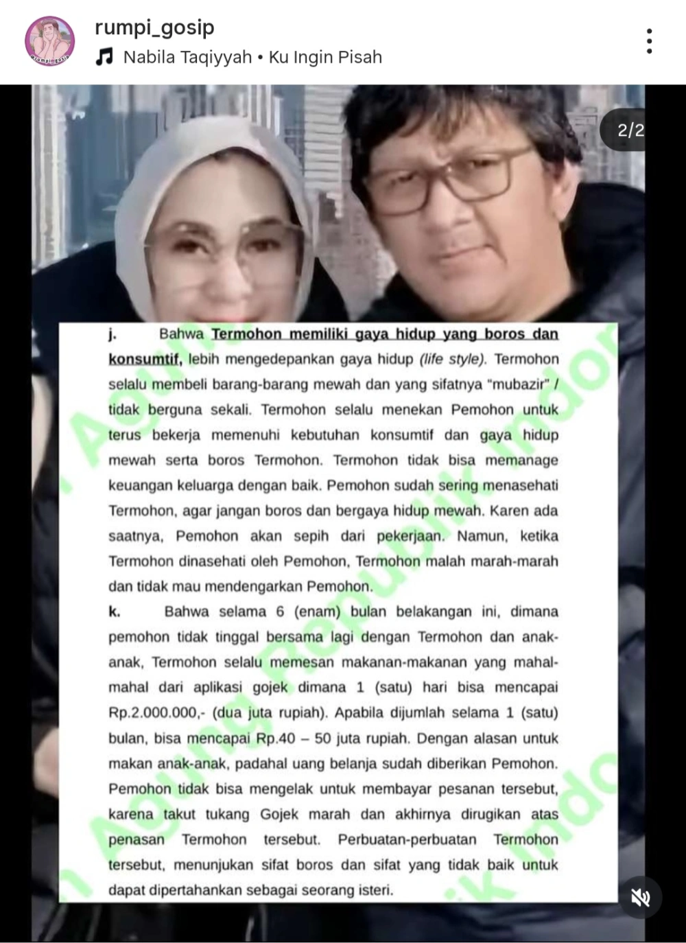 Isi Gugatan Andre Taulany Soal Gaya Hedon Erin Cr Instagram Rumpi Gosip