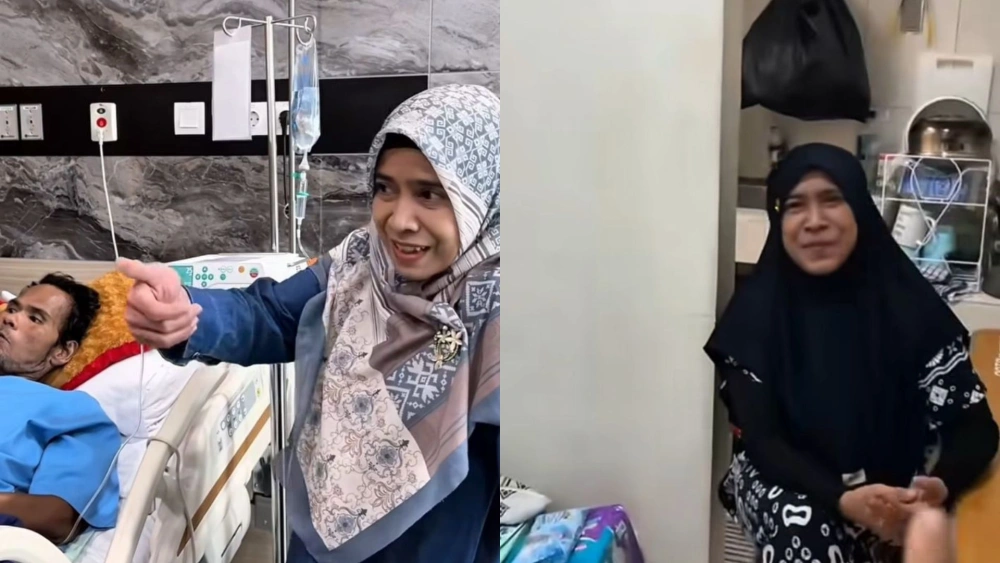 Meski sudah bercerai, Nita tetap menemani mantan suaminya Fahmi Bo selama sakit. [Instagram]