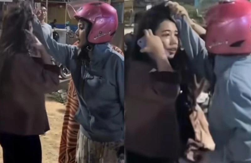 Istri Sah Labrak Pelakor Di Kendari Tiktok