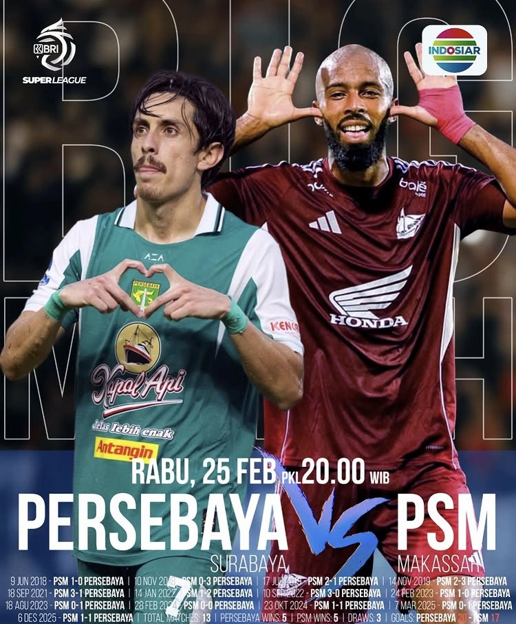 Jadwal Persebaya Vs Psm Makassar 2 [Instagram]
