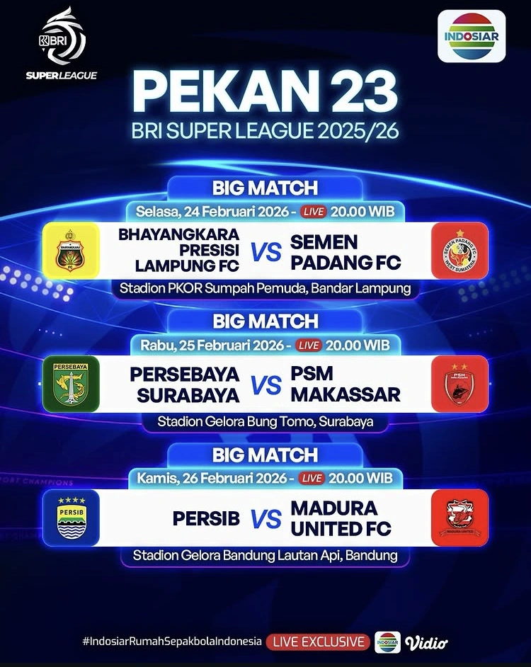 Jadwal Persib Vs Madura United [Instagram]