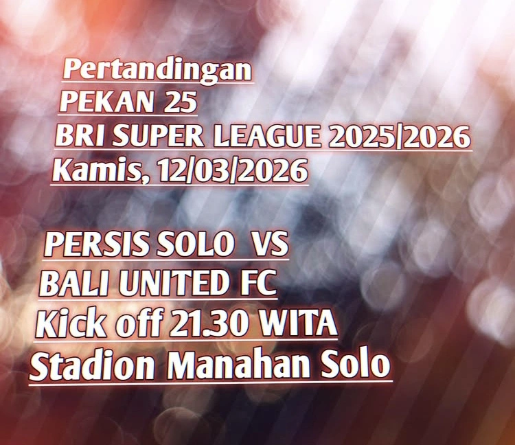 Jadwal Persis Solo Vs Bali United [Instagram]