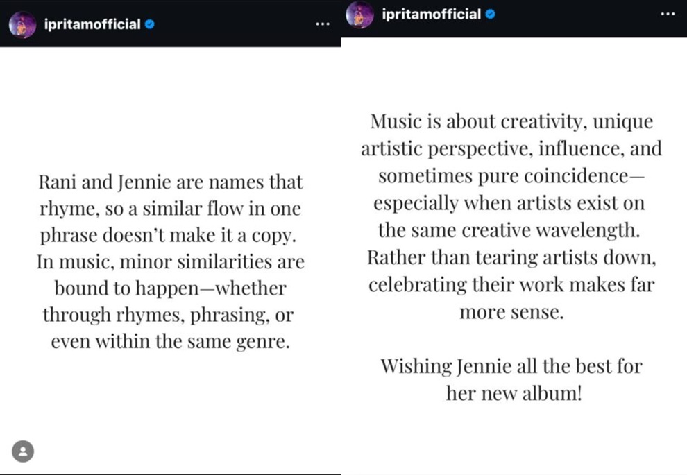 Jennie BLACKPINK Dibela Komposer Usai Dituding Plagiat [Instagram]