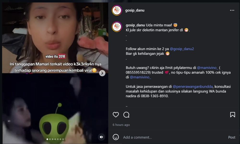 Jennifer Coppen Mengaku Sudah Minta Maaf [Sumber: Instagram]