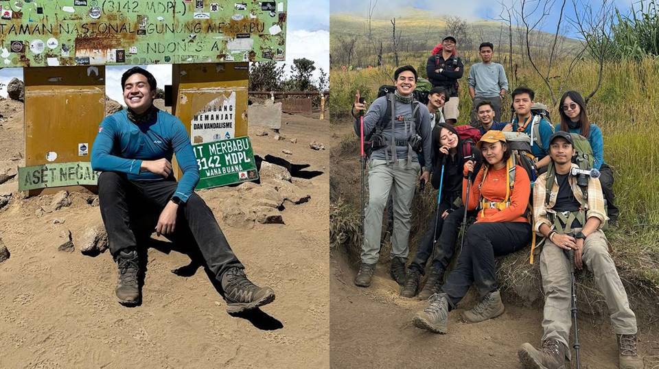 7 Potret Jerome Polin Mendaki Gunung Merbabu, Bareng Fiersa Besari-Wendy Walters