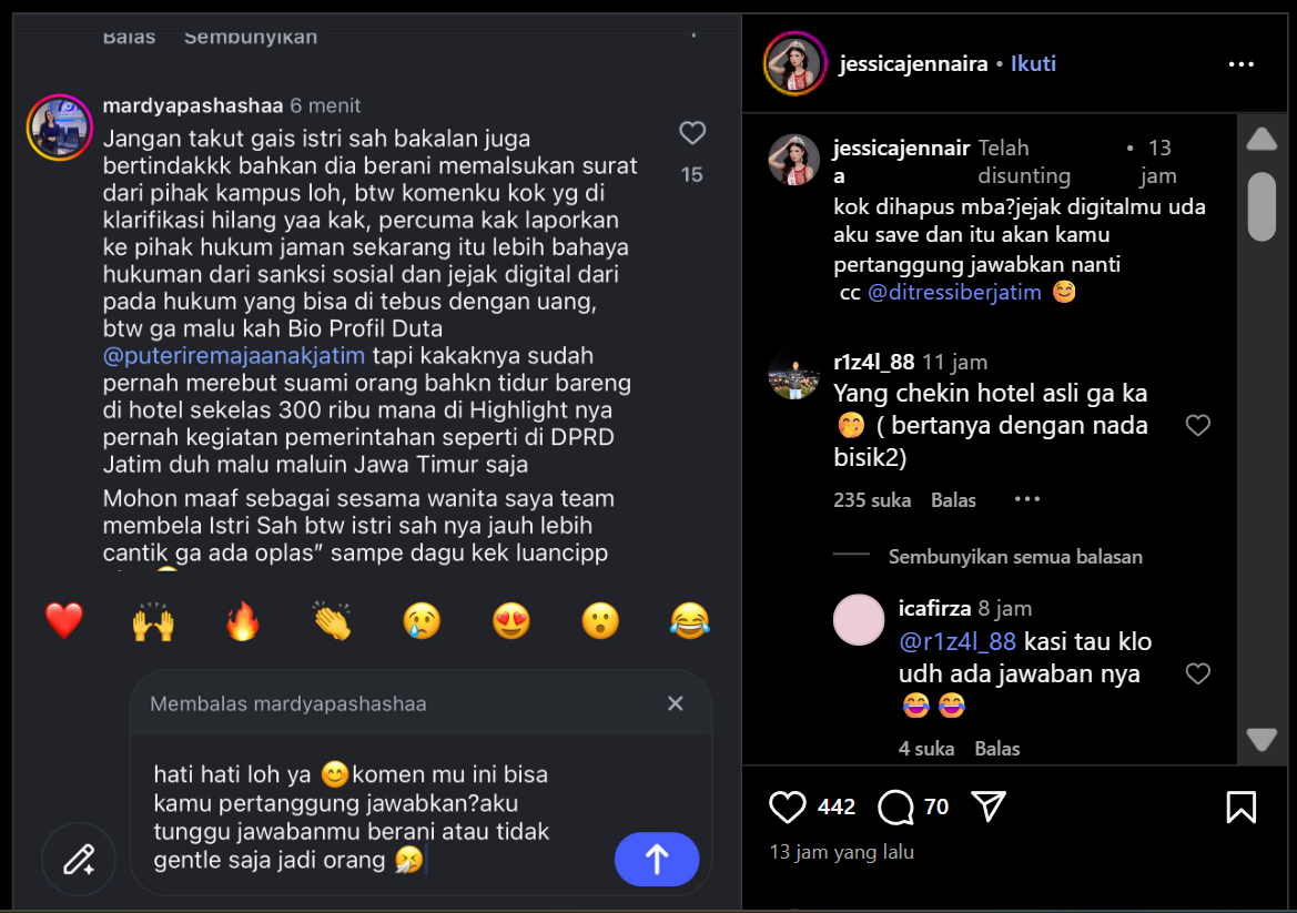 Jessica Jennaira Akan Laporkan Netizen Julid