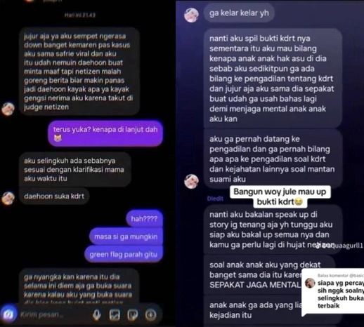 Jule klaim Daehoon KDRT.