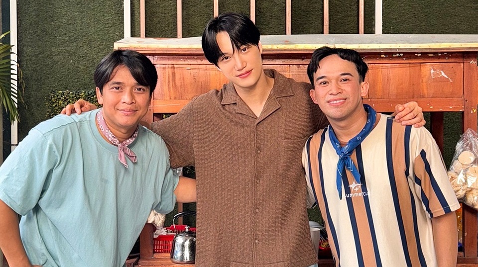 Kai EXO Bareng Anwar BAB dan Billy Syahputra [Instagram]