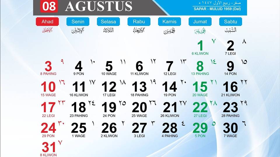 Kalender Jawa Weton Kamis Pahing 28 Agustus 2025: Hindari Sikap Curiga & Sombong