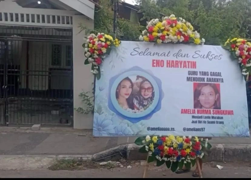 Karangan Bunga Untuk Ibu Pelakor Instagram