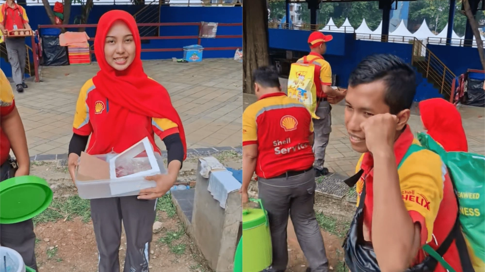 Karyawan Shell Jual Kopi Donat Dan Kopi Keliling Viral [Tiktok]