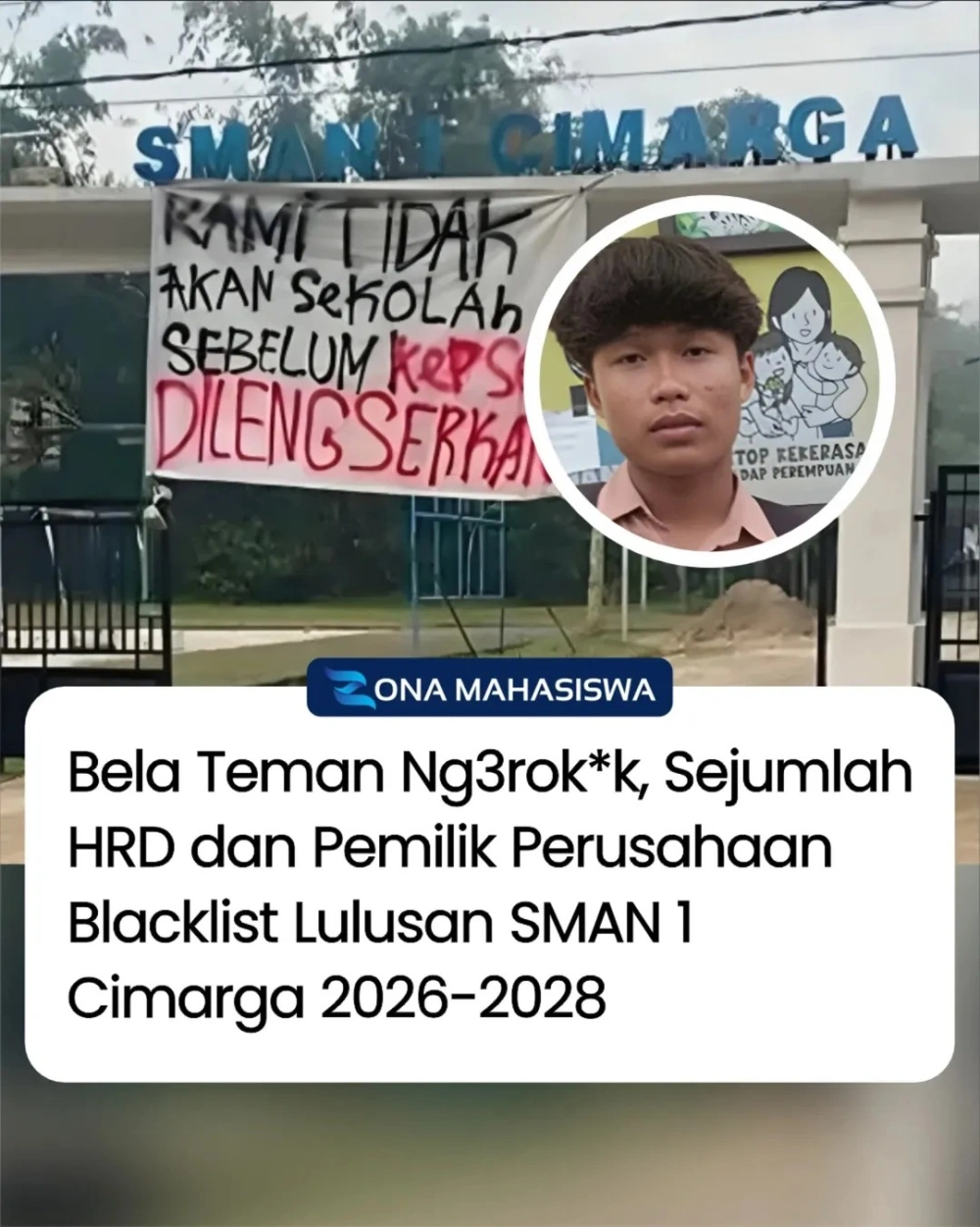 Kasus Siswa Sman 1 Cimarga Lebak Banten ditolak HRD Cr: Instagram