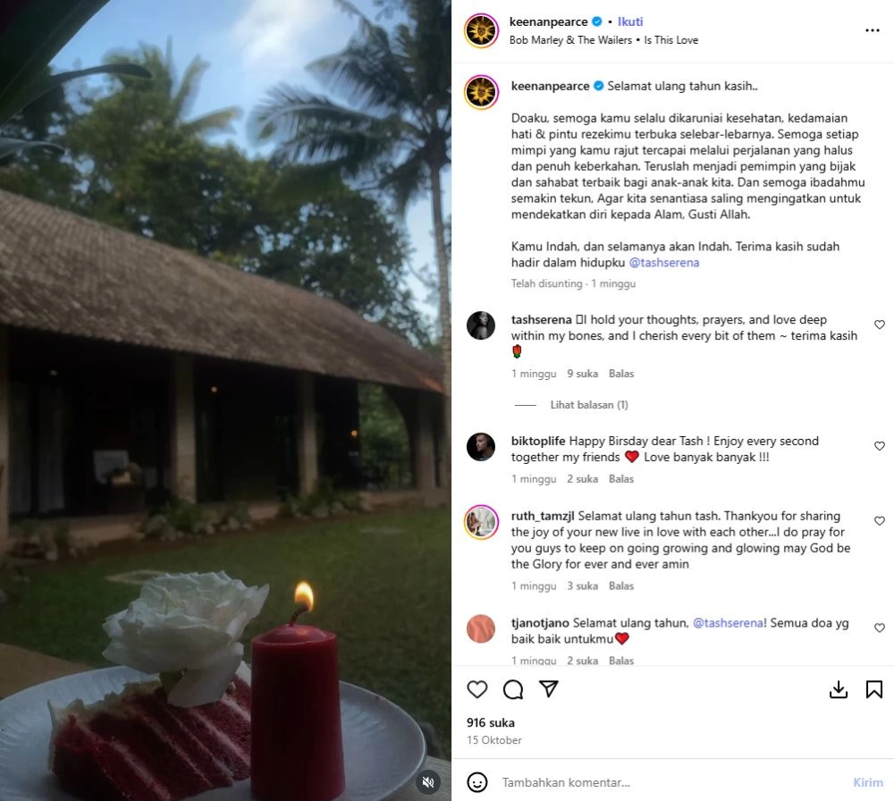 Keenan Pearce Anniversary Pernikahan Instagram Keenanpearce