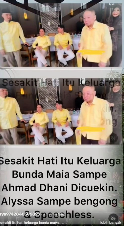 Keluarga Maia Estianty Diduga Cueki Ahmad Dhani [sumber: Tiktok Rya9742840506893]