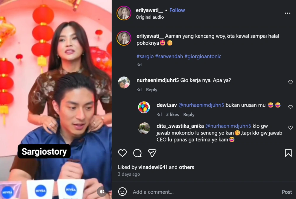 Keromantisan Sarwendah Dan Giorgio Antonio [Sumber: Instagram]