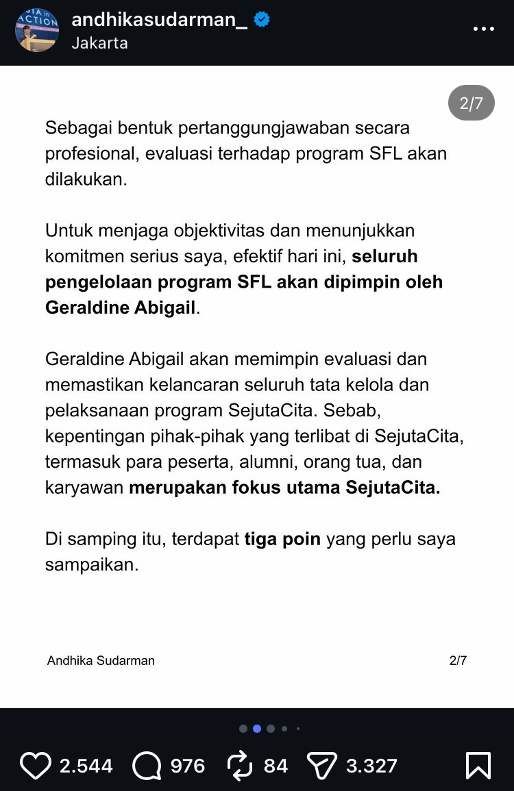 Klarifikasi Andhika Sudarman 2